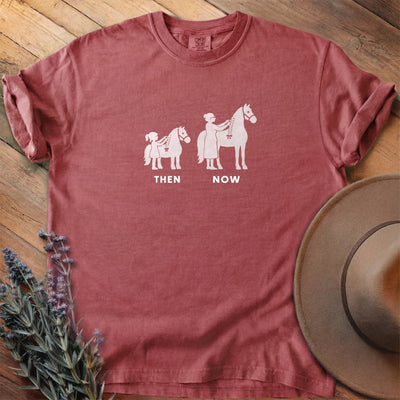 Then And Now 6 T-Shirt - Horse Graphic Tee - Gift for Horse Lovers - Unisex