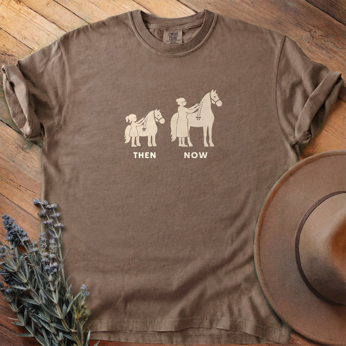 Then And Now 6 T-Shirt - Horse Graphic Tee - Gift for Horse Lovers - Unisex