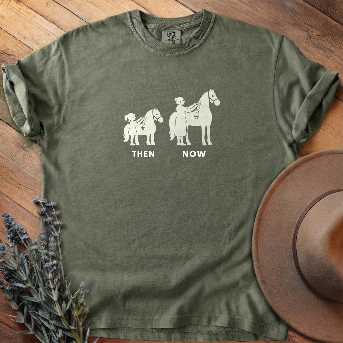 Then And Now 6 T-Shirt - Horse Graphic Tee - Gift for Horse Lovers - Unisex