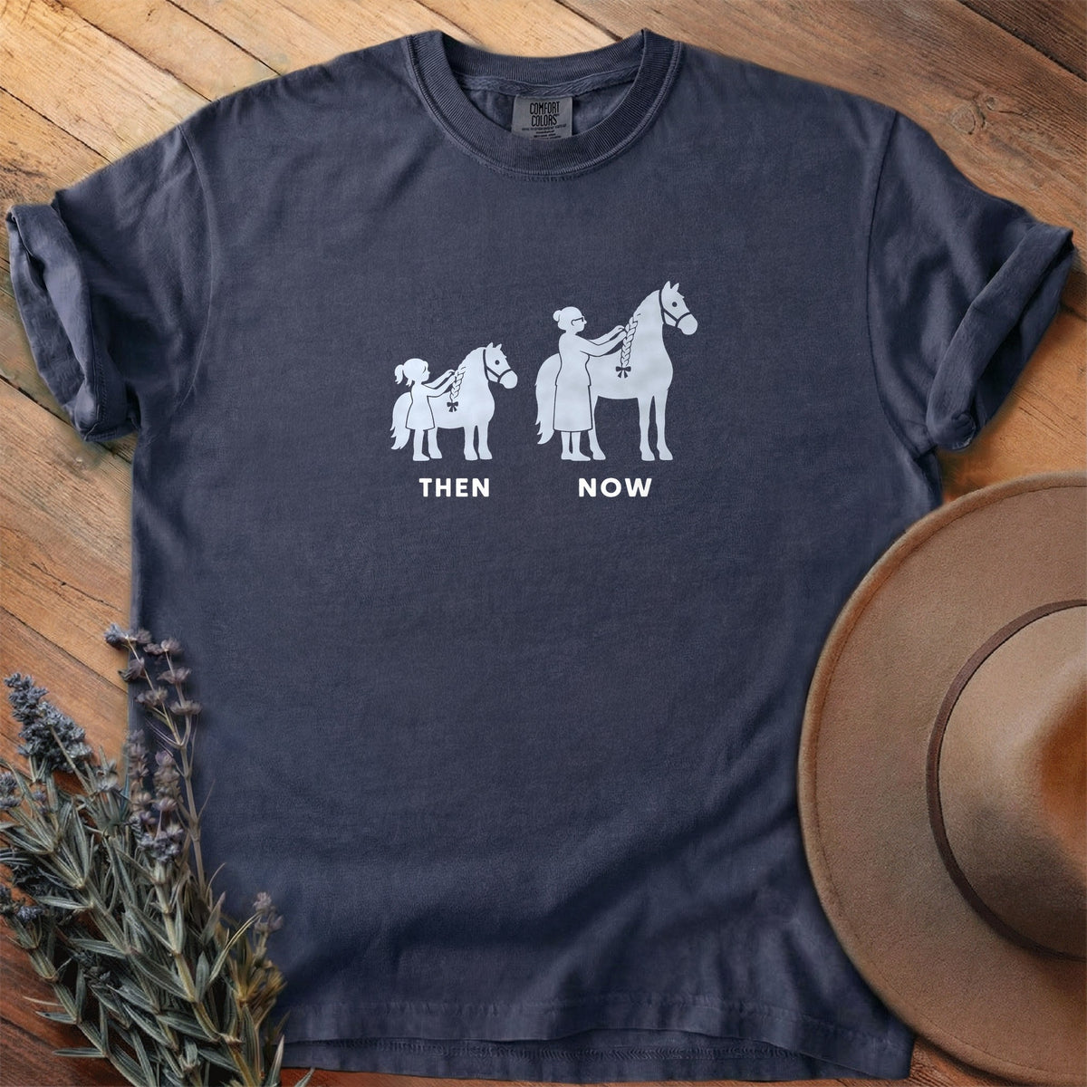Then And Now 6 T-Shirt - Horse Graphic Tee - Gift for Horse Lovers - Unisex