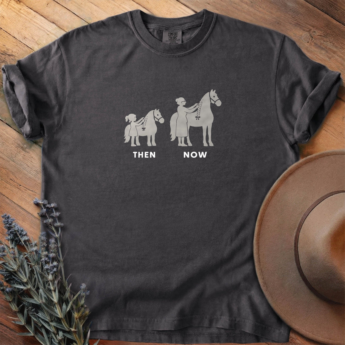 Then And Now 6 T-Shirt - Horse Graphic Tee - Gift for Horse Lovers - Unisex