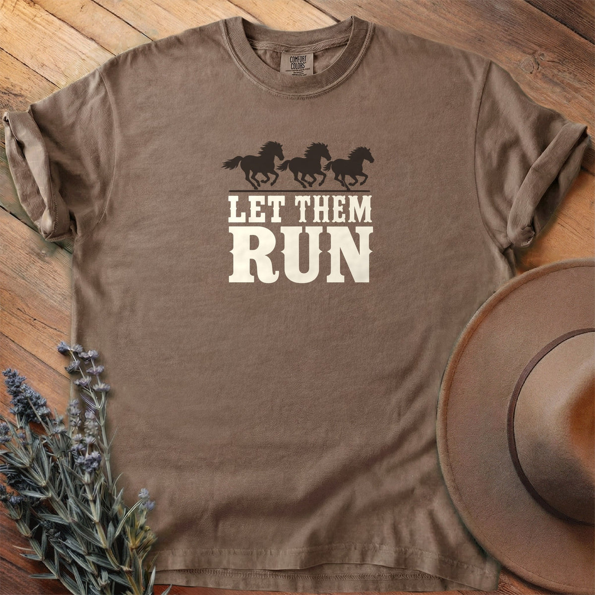Let Them Run T-Shirt - Horse Graphic Tee - Gift for Horse Lovers - Unisex