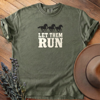 Let Them Run T-Shirt - Horse Graphic Tee - Gift for Horse Lovers - Unisex