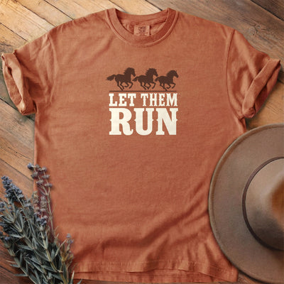 Let Them Run T-Shirt - Horse Graphic Tee - Gift for Horse Lovers - Unisex