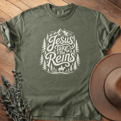 Jesus take the Reins 2 T-Shirt - Horse Graphic Tee - Gift for Horse Lovers - Unisex