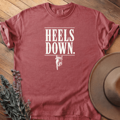 Heels Down T-Shirt - Horse Graphic Tee - Gift for Horse Lovers - Unisex