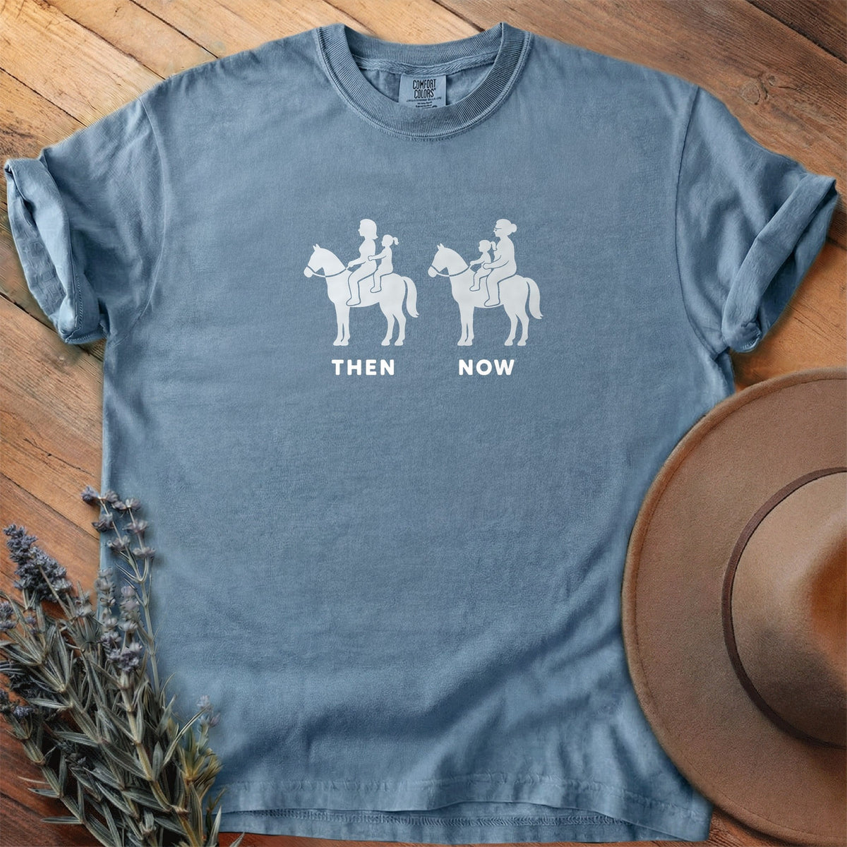 Then And Now 5 T-Shirt - Horse Graphic Tee - Gift for Horse Lovers - Unisex