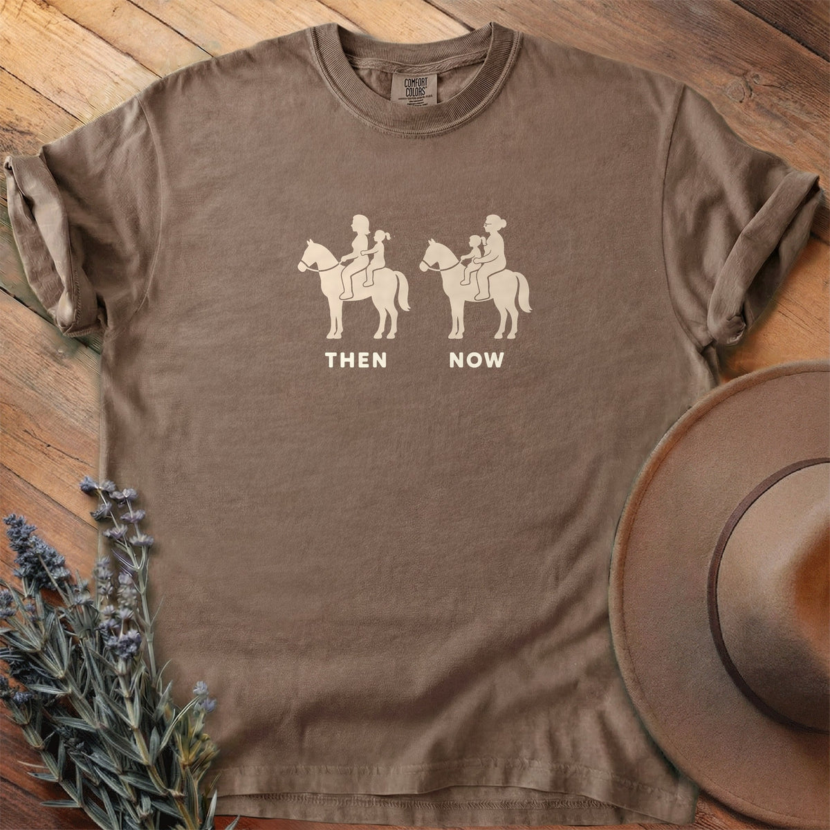 Then And Now 5 T-Shirt - Horse Graphic Tee - Gift for Horse Lovers - Unisex