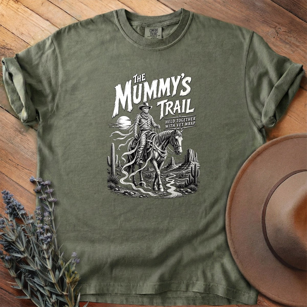The Mummy's Trail T-Shirt - Horse Graphic Tee - Gift for Horse Lovers - Unisex