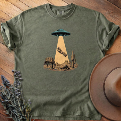 Cowboy Abduction T-Shirt - Horse Graphic Tee - Gift for Horse Lovers - Unisex