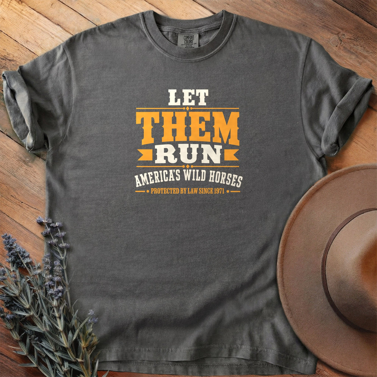 Protected By Law Since 1971 T-Shirt - Horse Graphic Tee - Gift for Horse Lovers - Unisex