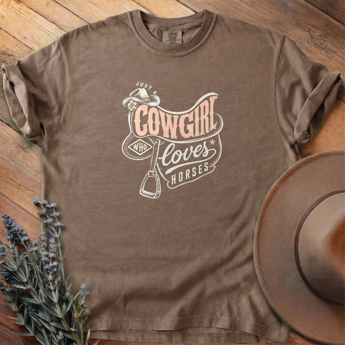 Just A Cowgirl Who Loves Horses T-Shirt - Horse Graphic Tee - Gift for Horse Lovers - Unisex