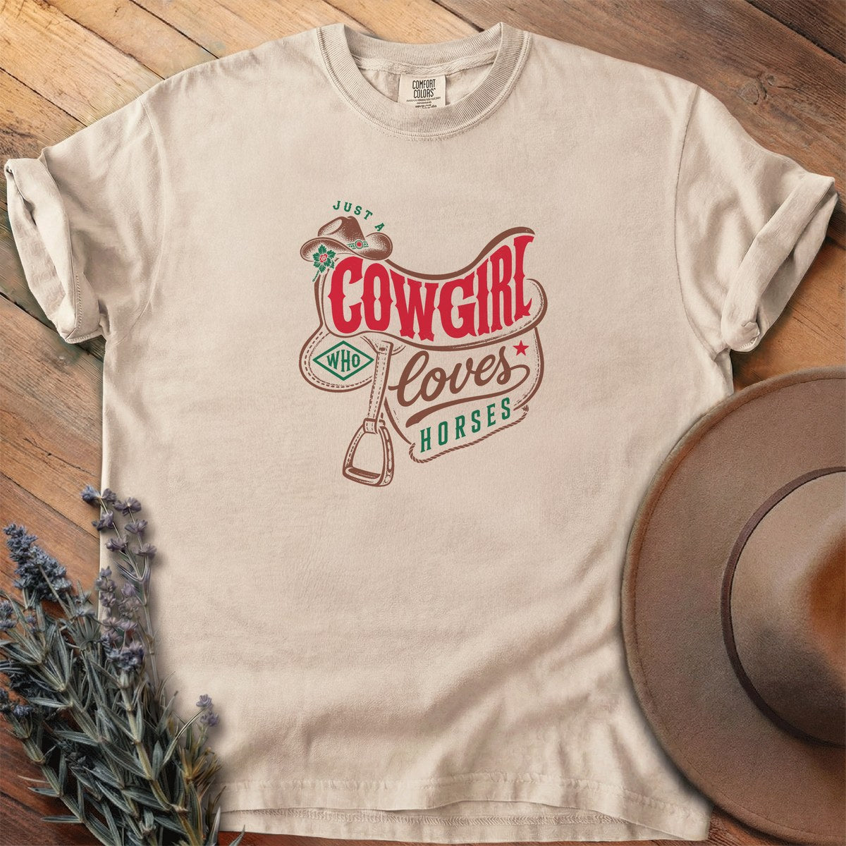Just A Cowgirl Who Loves Horses T-Shirt - Horse Graphic Tee - Gift for Horse Lovers - Unisex
