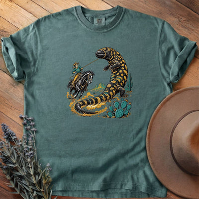 Roping The Gila Monster T-Shirt - Horse Graphic Tee - Gift for Horse Lovers - Unisex