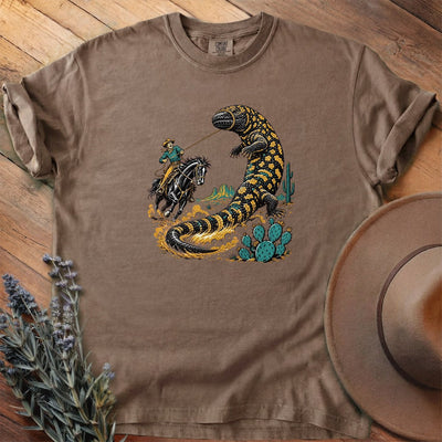 Roping The Gila Monster T-Shirt - Horse Graphic Tee - Gift for Horse Lovers - Unisex
