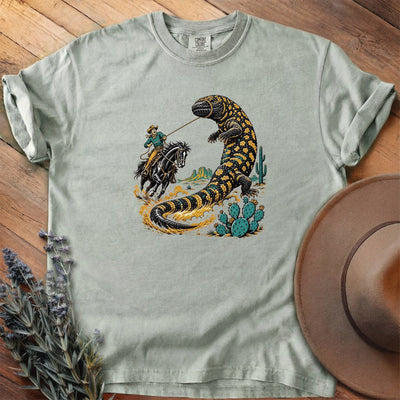 Roping The Gila Monster T-Shirt - Horse Graphic Tee - Gift for Horse Lovers - Unisex