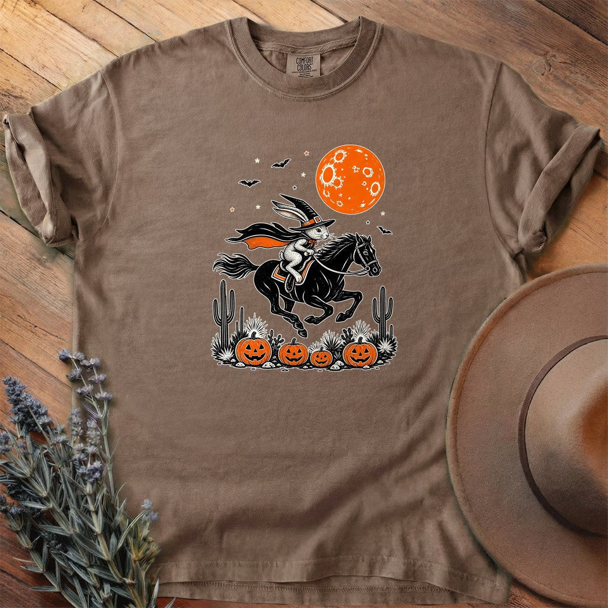 Witch Hare Midnight Gallop T-Shirt - Horse Graphic Tee - Gift for Horse Lovers - Unisex