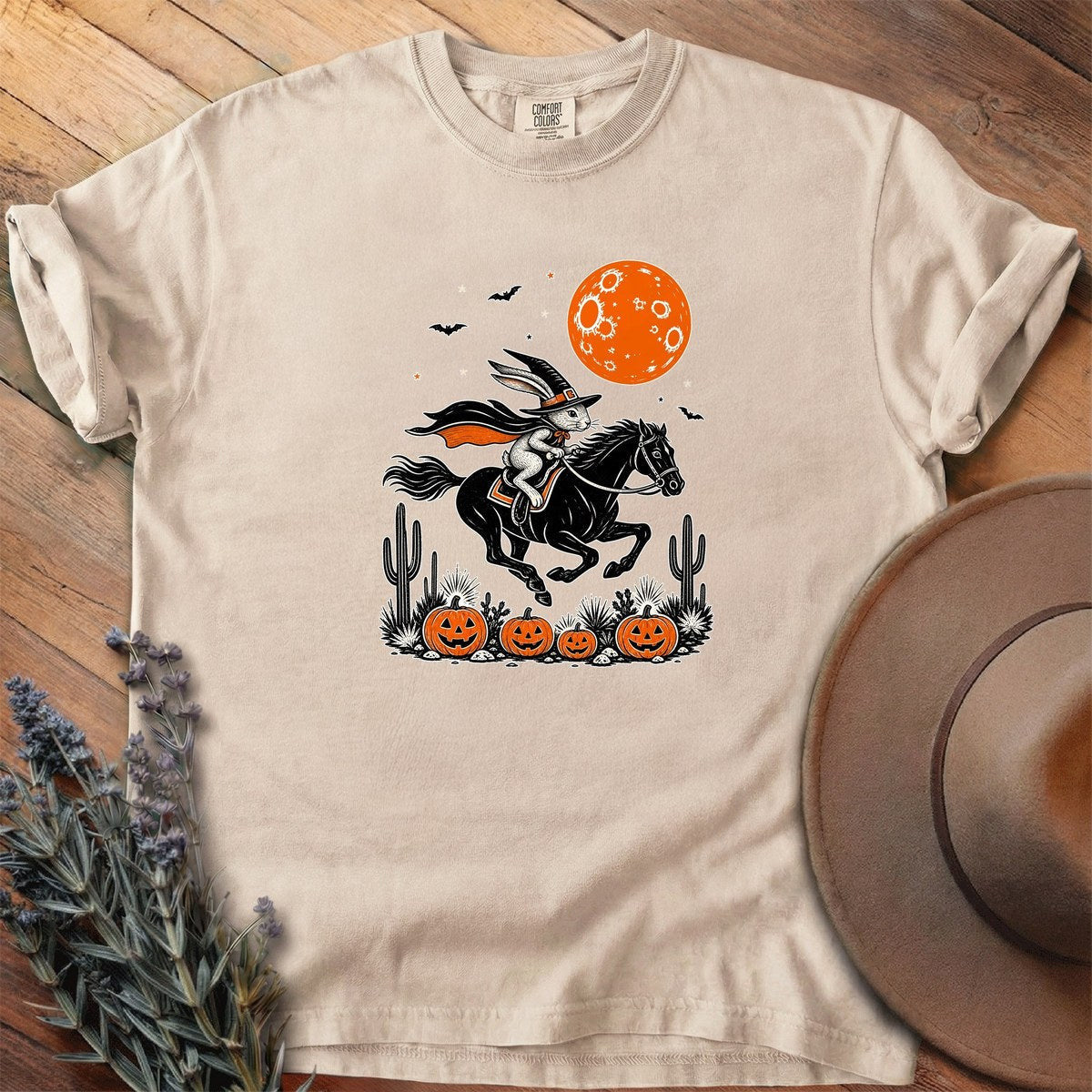 Witch Hare Midnight Gallop T-Shirt - Horse Graphic Tee - Gift for Horse Lovers - Unisex