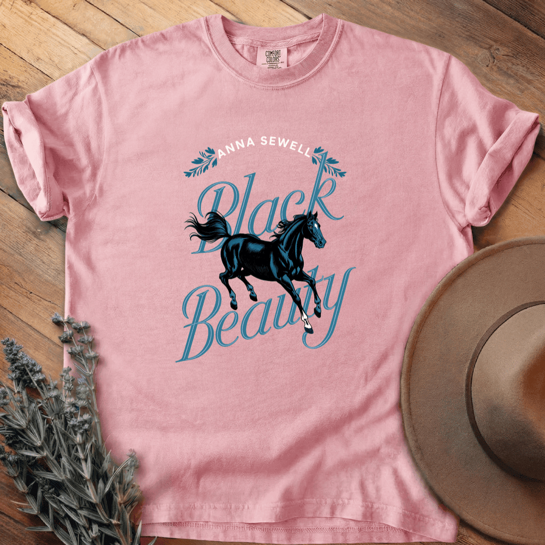 Black Beauty Cover T-Shirt - Horse Graphic Tee - Gift for Horse Lovers - Unisex