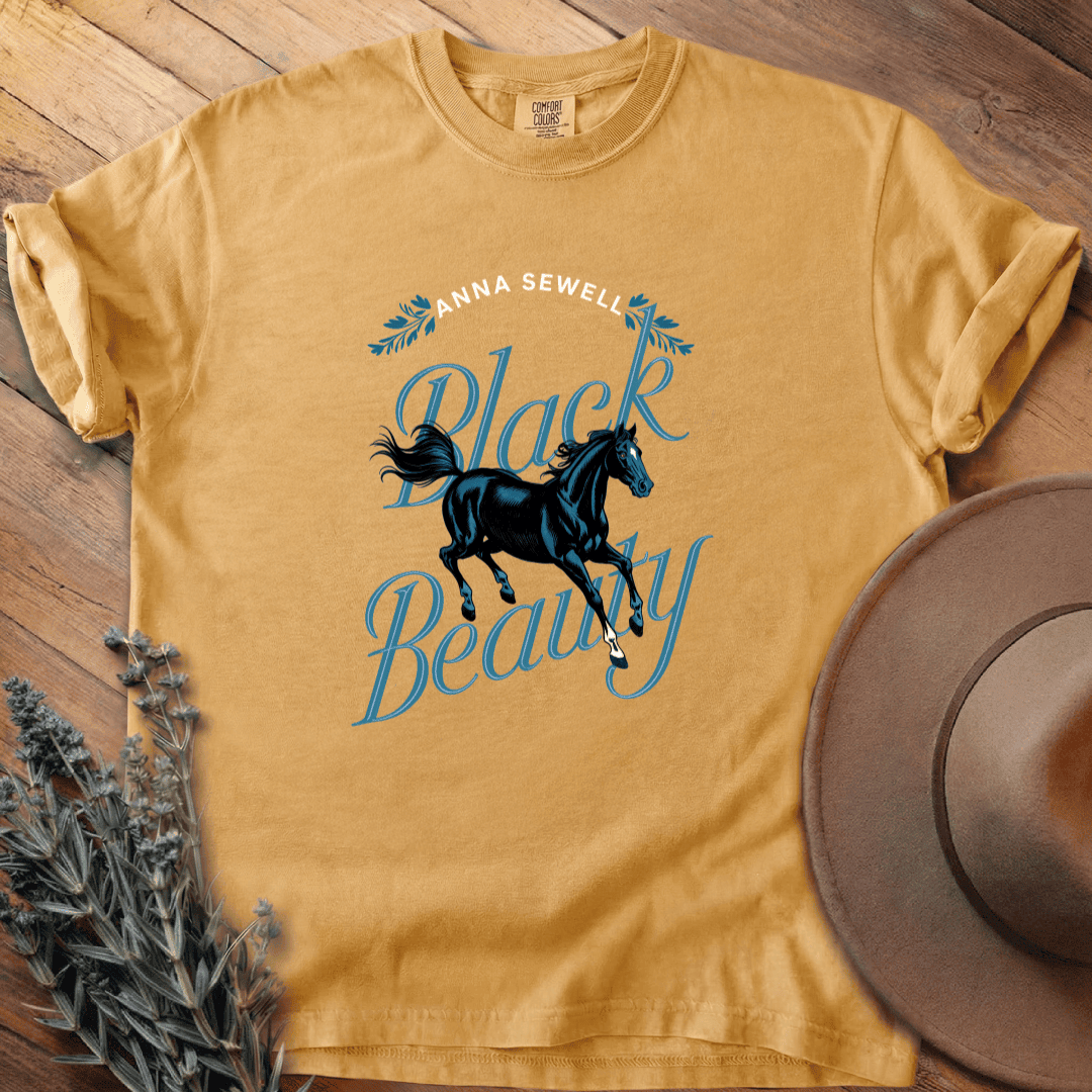 Black Beauty Cover T-Shirt - Horse Graphic Tee - Gift for Horse Lovers - Unisex