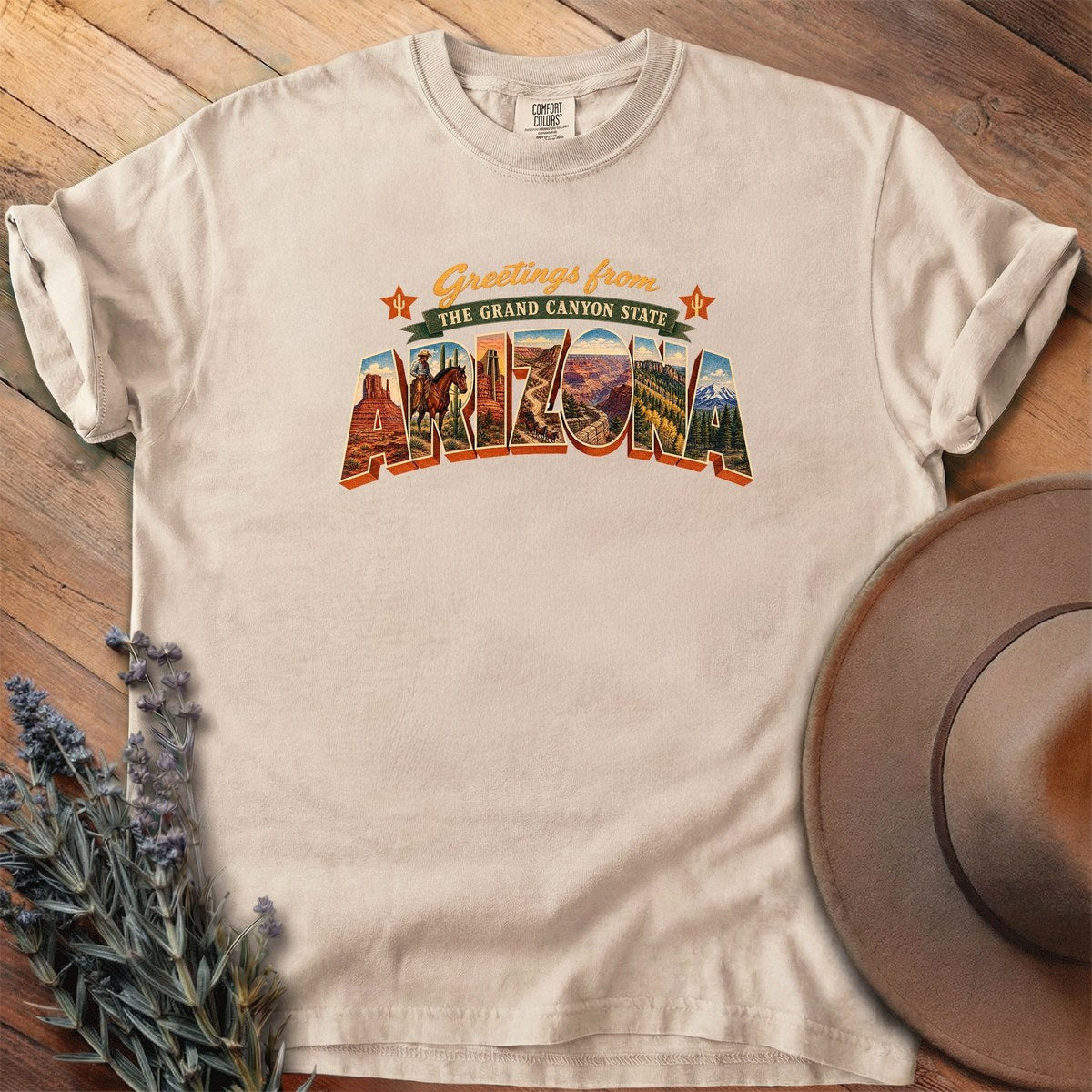 Greetings From Arizona T-Shirt - Horse Graphic Tee - Gift for Horse Lovers - Unisex