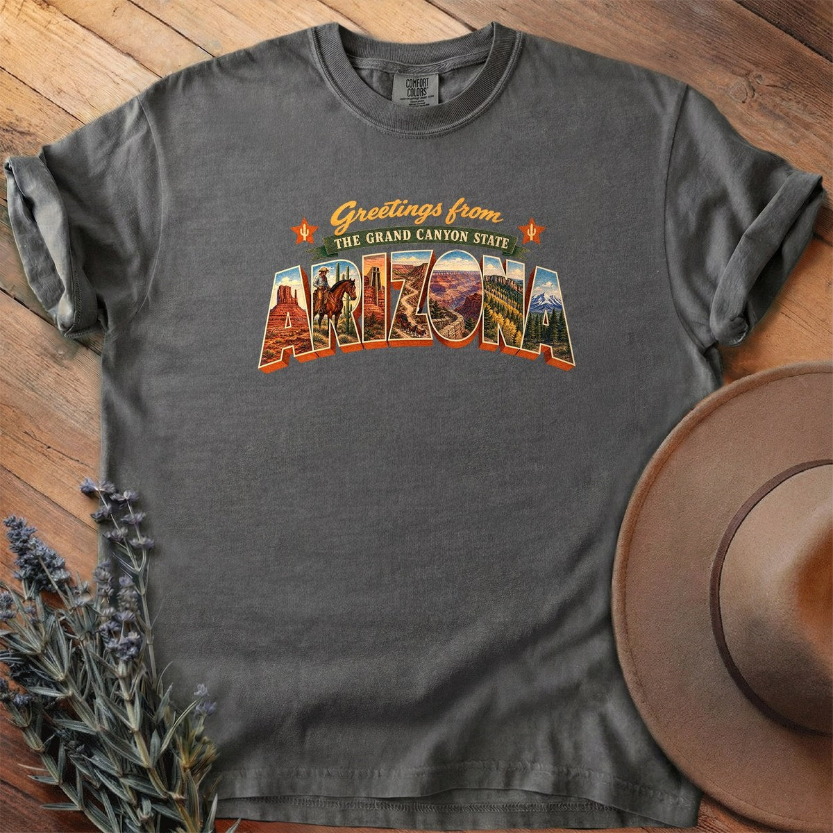 Greetings From Arizona T-Shirt - Horse Graphic Tee - Gift for Horse Lovers - Unisex