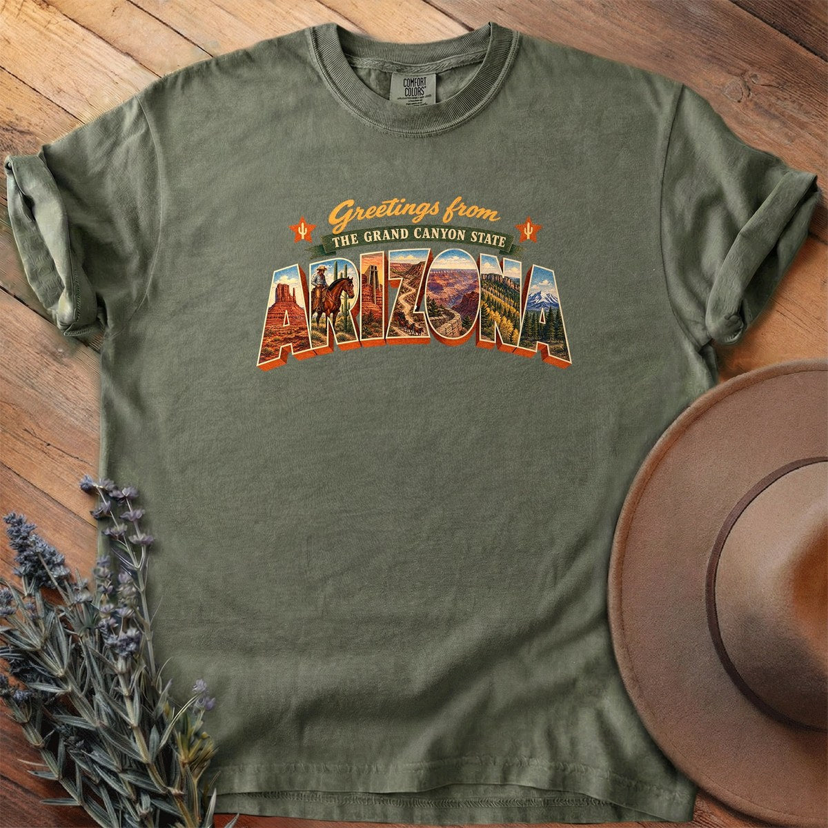 Greetings From Arizona T-Shirt - Horse Graphic Tee - Gift for Horse Lovers - Unisex