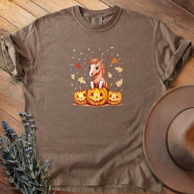 Pumpkin Patch Pony T-Shirt - Horse Graphic Tee - Gift for Horse Lovers - Unisex