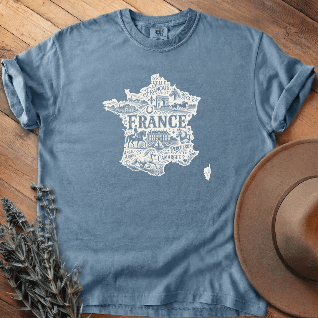 La France & les Chevaux T-Shirt - Horse Graphic Tee - Gift for Horse Lovers - Unisex