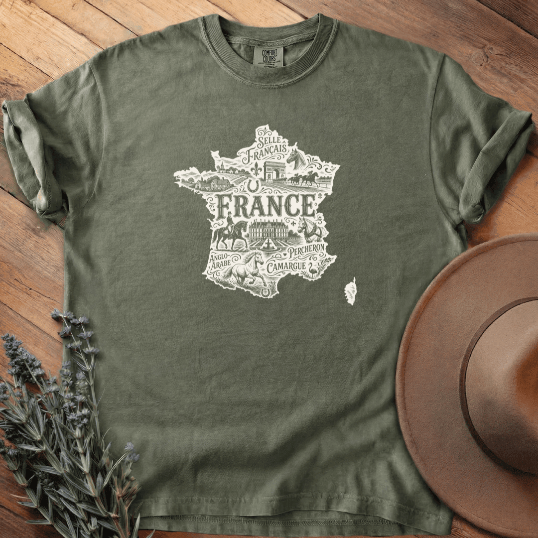 La France & les Chevaux T-Shirt - Horse Graphic Tee - Gift for Horse Lovers - Unisex