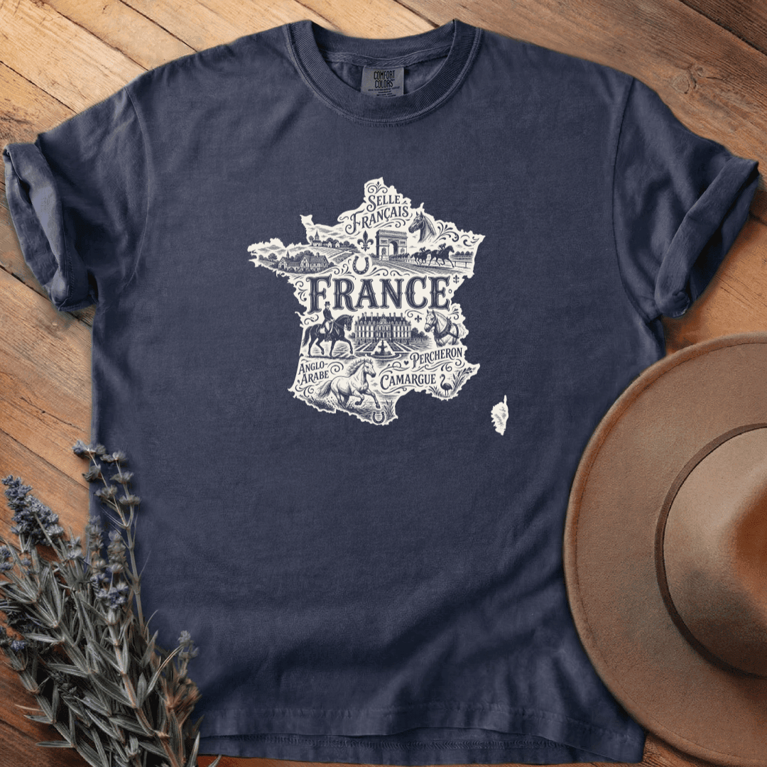 La France & les Chevaux T-Shirt - Horse Graphic Tee - Gift for Horse Lovers - Unisex