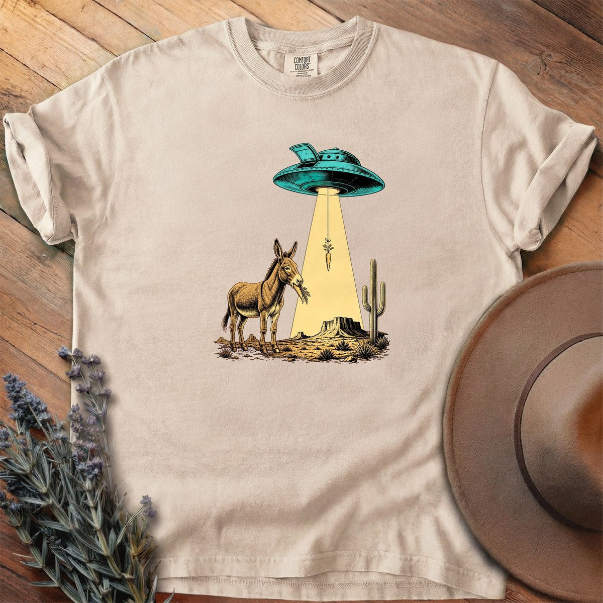 Carrot Beam Over The Mesa T-Shirt - Horse Graphic Tee - Gift for Horse Lovers - Unisex