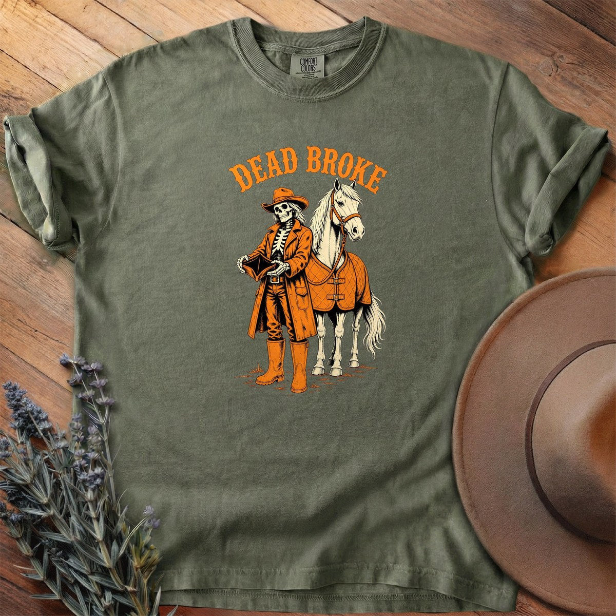 Dead Broke T-Shirt - Horse Graphic Tee - Gift for Horse Lovers - Unisex