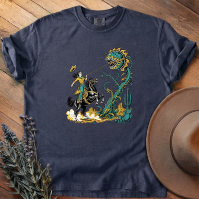 Roping The Sunflower Beast T-Shirt - Horse Graphic Tee - Gift for Horse Lovers - Unisex