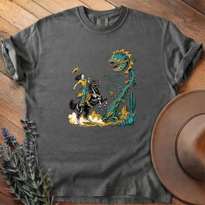 Roping The Sunflower Beast T-Shirt - Horse Graphic Tee - Gift for Horse Lovers - Unisex