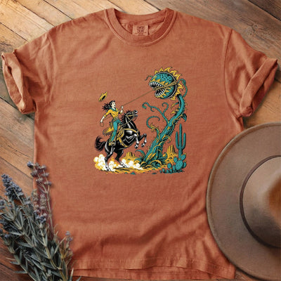 Roping The Sunflower Beast T-Shirt - Horse Graphic Tee - Gift for Horse Lovers - Unisex