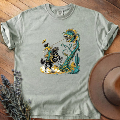 Roping The Sunflower Beast T-Shirt - Horse Graphic Tee - Gift for Horse Lovers - Unisex