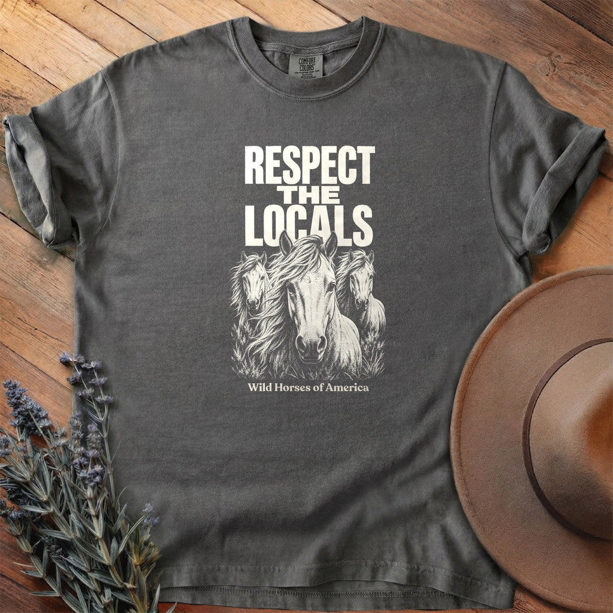 Respect the Locals 2 T-Shirt - Horse Graphic Tee - Gift for Horse Lovers - Unisex