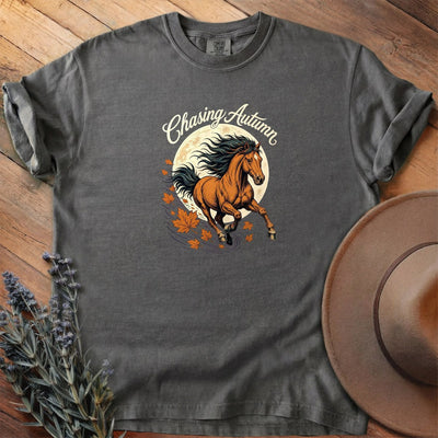 Chasing Autumn T-Shirt - Horse Graphic Tee - Gift for Horse Lovers - Unisex