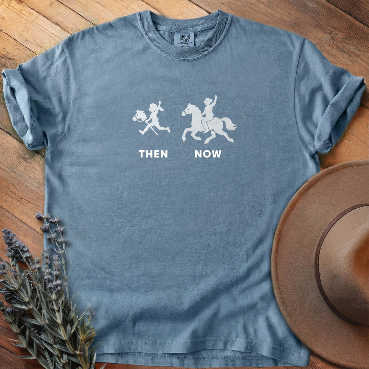 Then And Now 2 T-Shirt - Horse Graphic Tee - Gift for Horse Lovers - Unisex