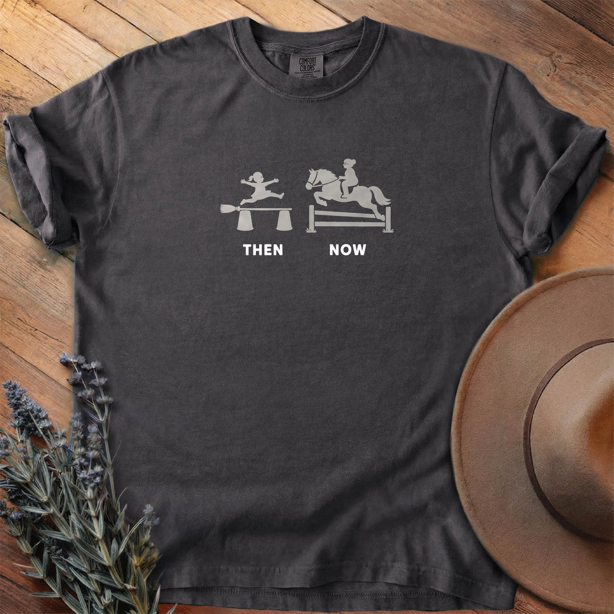 Then And Now 4 T-Shirt - Horse Graphic Tee - Gift for Horse Lovers - Unisex