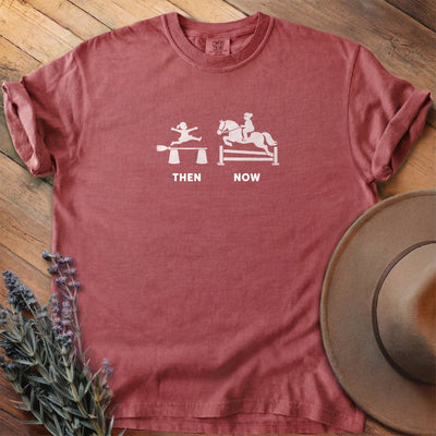 Then And Now 4 T-Shirt - Horse Graphic Tee - Gift for Horse Lovers - Unisex