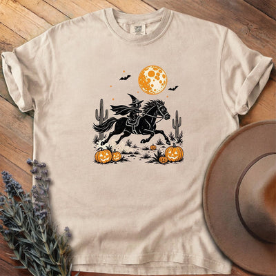 Witch Cat Midnight Ride T-Shirt - Horse Graphic Tee - Gift for Horse Lovers - Unisex