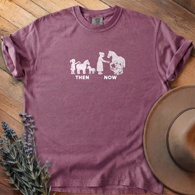 Then And Now 3 T-Shirt - Horse Graphic Tee - Gift for Horse Lovers - Unisex