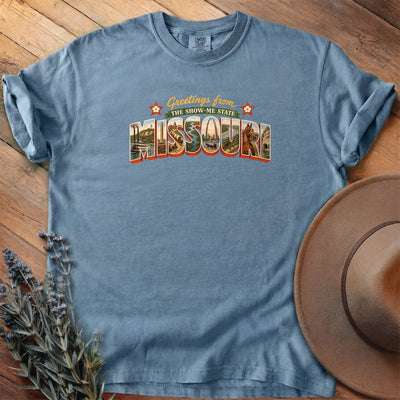 Greetings From Missouri T-Shirt - Horse Graphic Tee - Gift for Horse Lovers - Unisex
