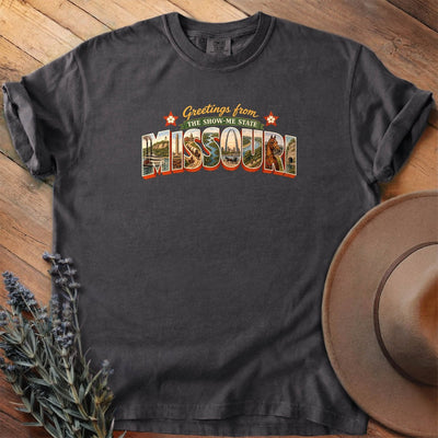 Greetings From Missouri T-Shirt - Horse Graphic Tee - Gift for Horse Lovers - Unisex
