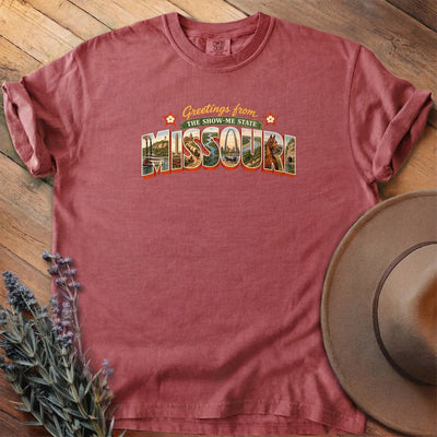 Greetings From Missouri T-Shirt - Horse Graphic Tee - Gift for Horse Lovers - Unisex