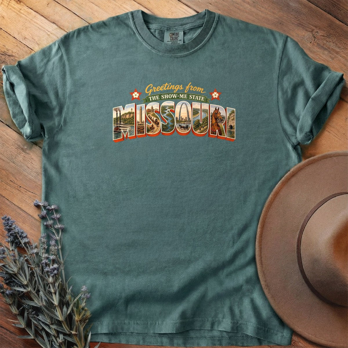Greetings From Missouri T-Shirt - Horse Graphic Tee - Gift for Horse Lovers - Unisex