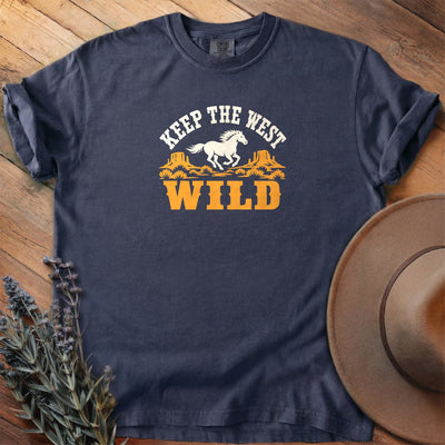 Keep the West Wild T-Shirt - Horse Graphic Tee - Gift for Horse Lovers - Unisex