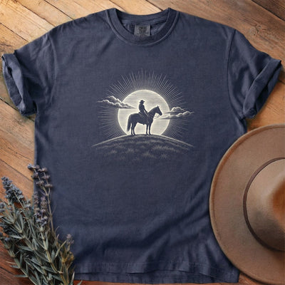 Rider into the sunset 5 T-Shirt - Horse Graphic Tee - Gift for Horse Lovers - Unisex